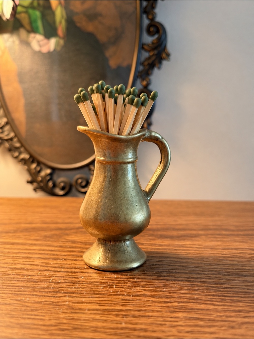Miniature vintage brass jug